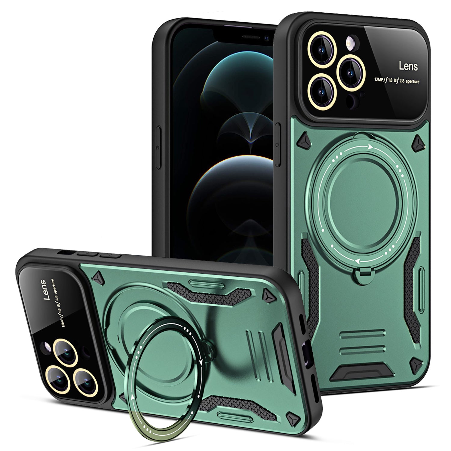 Rotating Kickstand Case for iPhone 12 Pro Max 6.7 inch Compatible with MagSafe PC TPU Phone Cover Rotating Kickstand Case for iPhone 12 Pro Max 6.7 inch Compatible with MagSafe PC TPU Phone Cover